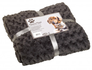 NOBBY Fleece Plaid ''Super Soft'' - pleds suņiem un kaķiem, pelēks