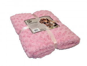 NOBBY Fleece Plaid ''Super Soft'' - pleds suņiem un kaķiem, rozā