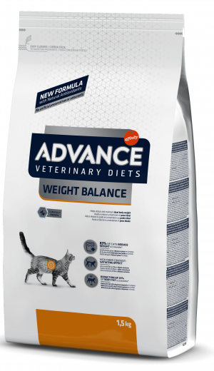 ADVANCE  VETERINARY CAT DIET WEIGHT BALANCE sausā barība kaķiem 1,25kg