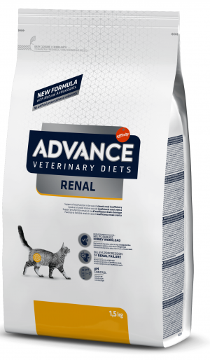 ADVANCE  VETERINARY CAT DIET RENAL sausā barība kaķiem 1,5 kg