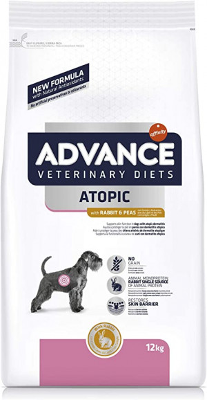 ADVANCE VETERINARY DIETS ATOPIC sausā barība suņiem 12kg