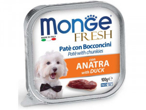 MONGE Fresh - pastēte suņiem ar pīles gaļu 100g