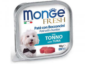 MONGE Fresh - pastēte suņiem ar tunci 100g