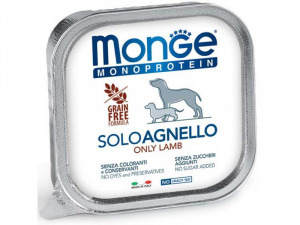 MONGE Monoproteinic - pastēte suņiem ar jēra gaļu 150g