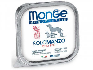 MONGE Monoproteinic - pastēte suņiem ar liellopa gaļu 150g