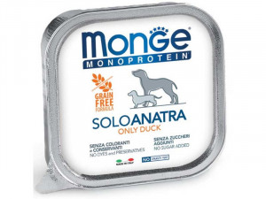 MONGE Monoproteinic - pastēte suņiem ar pīles gaļu 6 x 150g