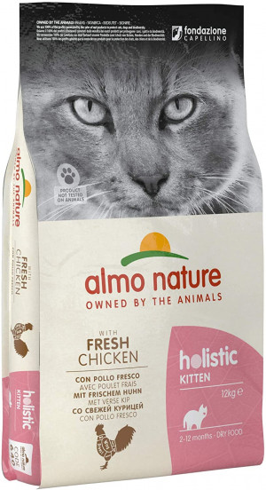 ALMO NATURE Holistic With Fresh Meat Kitten CHICKEN - sausā barība kaķēniem 2kg