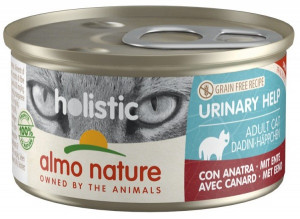 ALMO NATURE Holistic Functional Cats Urinary Help With Duck - konservi kaķiem 12 x 85g
