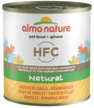 ALMO NATURE HFC Cat Natural With Chicken Fillet - konservi kaķiem 6 x 280g