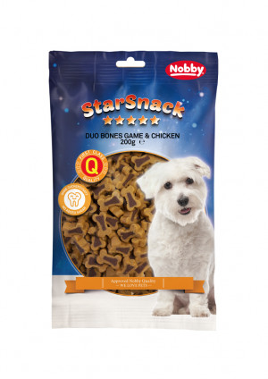 NOBBY StarSnack Duo Bones "Game & Chicken" - gardumi suņiem 200g