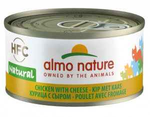 ALMO NATURE HFC Natural Cat With Chicken & Cheese - konservi kaķiem 12 x 70g