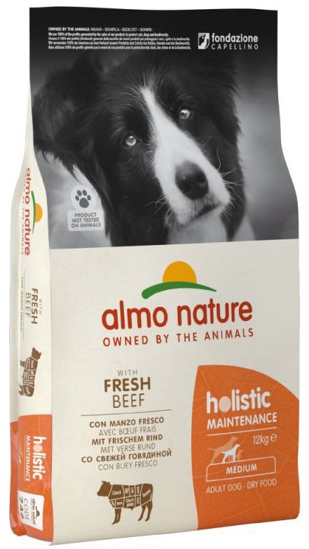 Almo Nature Holistic Adult Dog Maintenance – Trockenfutter Für Große Hunde Mit Lamm, Huhn & Reis