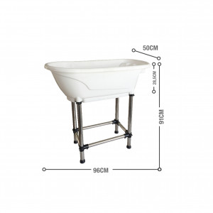 Show Tech Handy Tub M White Bath - vanna suņiem