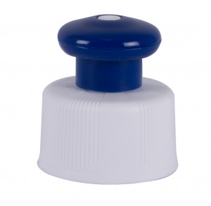 Show Tech Push-Pull Top Mixing Bottle Blue - korķītis mērpudelei