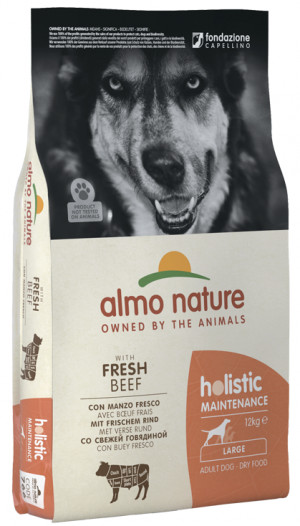 ALMO NATURE Holistic With Fresh Meat Dog L - Beef sausā barība suņiem 12kg