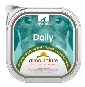 ALMO NATURE Daily Dog With Turkey & Courgette - konservi suņiem 300g Cena norādīta par 1 gb. un ir spēkā pasūtot 6 gb.