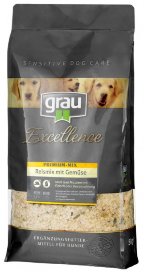 GRAU Excellence Premium Mix Ricemix With Vegetables - papildbarība suņiem 5kg
