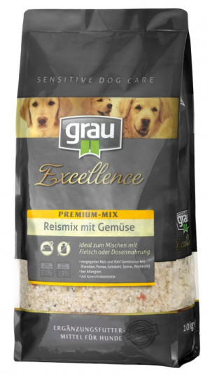 GRAU Excellence Premium Mix Ricemix With Vegetables - papildbarība suņiem 10kg