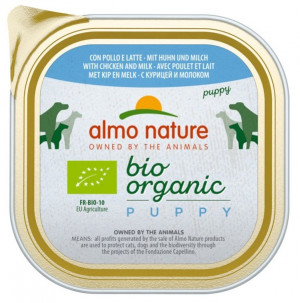 ALMO NATURE Biorganic Dog Puppy With Chicken & Milk - konservi kucēniem 300g Cena norādīta par 1 gb. un ir spēkā pasūtot 6 gb.