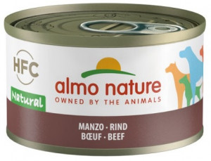 ALMO NATURE HFC Dog Natural With Beef - konservi suņiem 95g Cena norādīta par 1 gb. un ir spēkā pasūtot 12 gb.