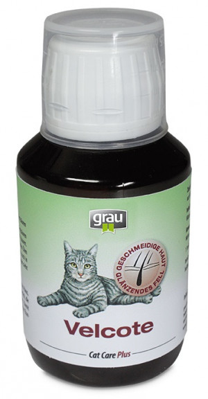 GRAU Cat Care Plus Velcote For Cats - papildbarība kaķiem 100ml