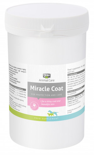 GRAU Animal Care Miracle Coat - papildbarība suņiem un kaķiem 360 kaps.