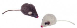 NOBBY Plush Mouse With Rattle - rotaļlieta kaķiem