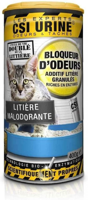 CSI URINE Odour Blocker Litter Additive – enzīmu granulas kaķu pakaišiem 400g