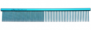 CHRIS CHRISTENSEN Face & Feet Fine / Coarse Comb 5'' Blue - ķemme suņiem un kaķiem