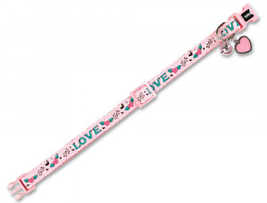 Nobby ''Love'' - kaklasiksna kaķiem, rozā