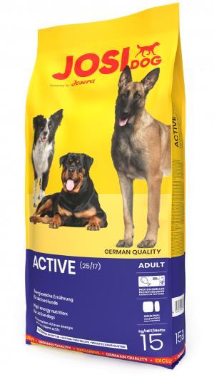 Josera JosiDog Active 15kg Cena norādīta par 1 gb. un ir spēkā pasūtot 2 gb.