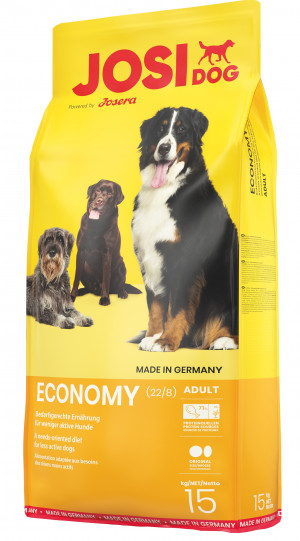 Josera JosiDog Economy 15kg Cena norādīta par 1 gb. un ir spēkā pasūtot 2 gb.