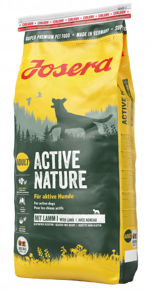 Josera Active Nature 15kg Cena norādīta par 1 gb. un ir spēkā pasūtot 2 gb.