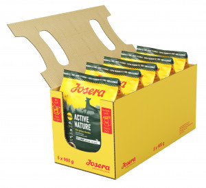 Josera Active Nature 900g Cena norādīta par 1 gb. un ir spēkā pasūtot 5 gb.