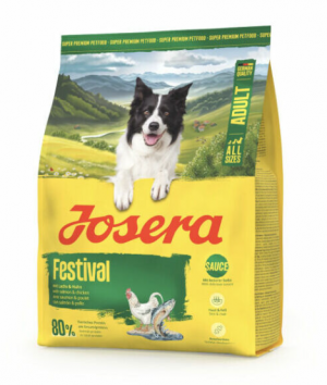 Josera Festival 900g Cena norādīta par 1 gb. un ir spēkā pasūtot 5 gb.