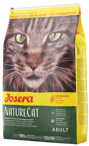 Josera Super Premium Nature Cat 2kg + dāvanā PROMO Josera barības tvertne 4.1 L