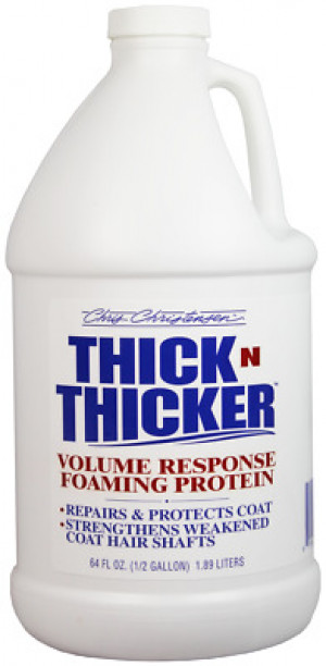 CHRIS CHRISTENSEN Thick N Thicker Volume Response Foaming Protein - apmatojuma atjaunojošs līdzeklis suņiem un kaķiem 1,89L