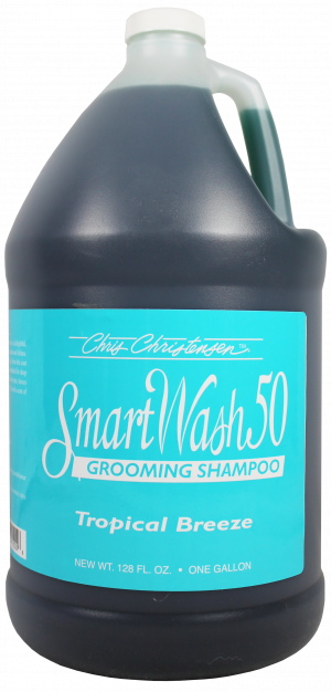 CHRIS CHRISTENSEN Smart Wash 50 Tropical Breeze Grooming Shampoo - šampūns suņiem un kaķiem 3,78L