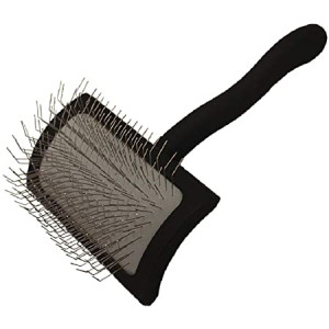 CHRIS CHRISTENSEN Big K Medium Black Slicker Brush - ķemme suņiem un kaķiem, melna