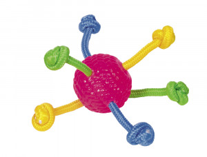 NOBBY TPR Ball With Rope Toy - rotaļlieta suņiem