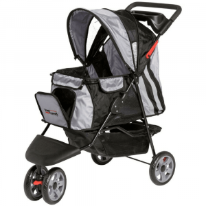 Innopet Buggy All Terrain Black / Silver - ratiņi mājdzīvnieku pārvadāšanai