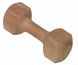 NOBBY Wooden Retrieving Dumbbell - rotaļlieta suņiem