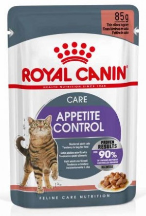 Royal Canin FHN  APPETITE CONTROL CARE GRAVY 12x85g Cena norādīta par 1gb.