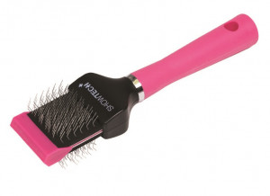 Show Tech+ Flex Groom Professional Slicker Single, Soft - ķemme suņiem un kaķiem, rozā