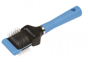 Show Tech+ Flex Groom Professional Slicker - Single, Firm - ķemme suņiem un kaķiem, zila