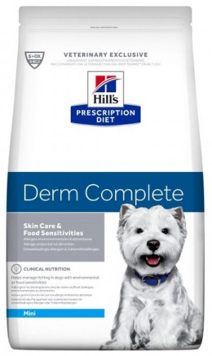 HILLS PD Hill's PRESCRIPTION DIET Derm Complete Mini - sausā barība suņiem 1.0kg