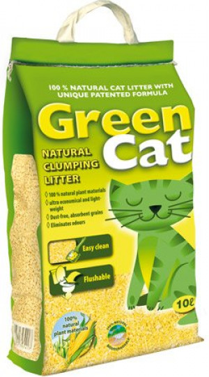 Green Cat Natural pakaiši kaķu tualetēm 24 l