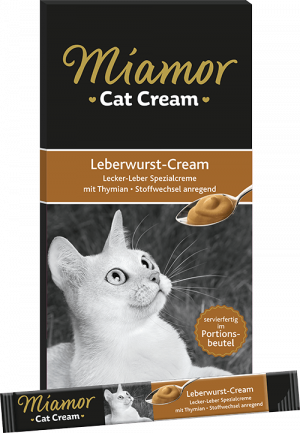 Miamor Cat Snack Cream gardums kaķiem vielmaiņas stimulēšanai 15g x 6