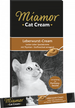 Miamor Cat Snack Cream gardums kaķiem vielmaiņas stimulēšanai 6x15g