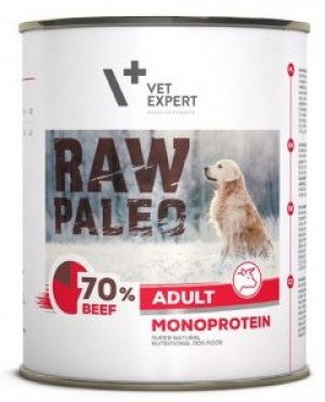 RAW PALEO ADULT Konservi ar liellopu 800G